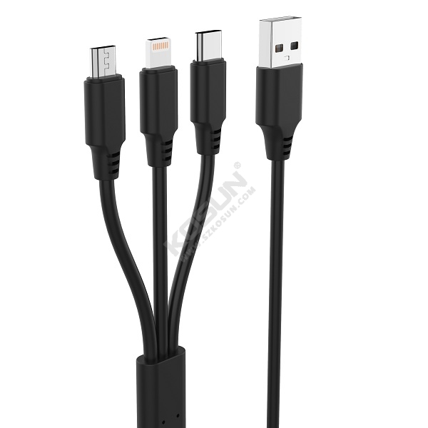 3in1 PVC charging cable